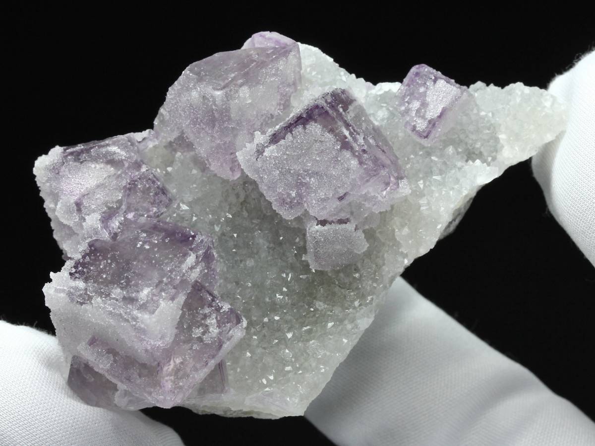 鉱物 蛍石 水晶 原石】中国・貴州省産 パープル フローライト