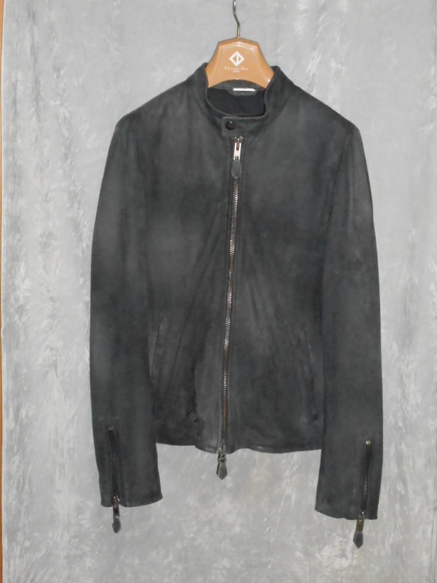 スエード ジャケット シングルライダース size46 Mサイズ LORENZO 