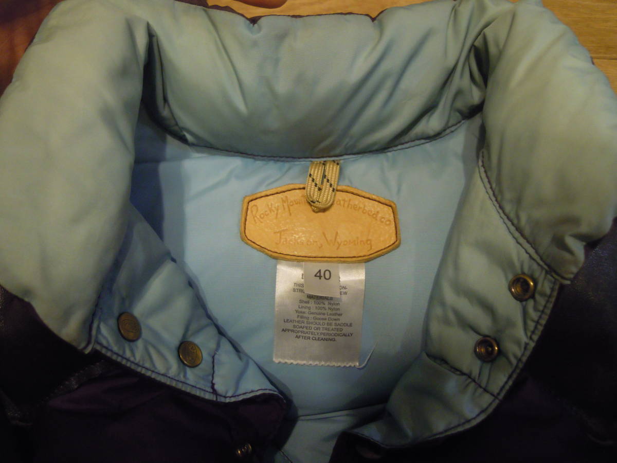 美品　ロッキーマウンテン　４０　ダウンベスト　