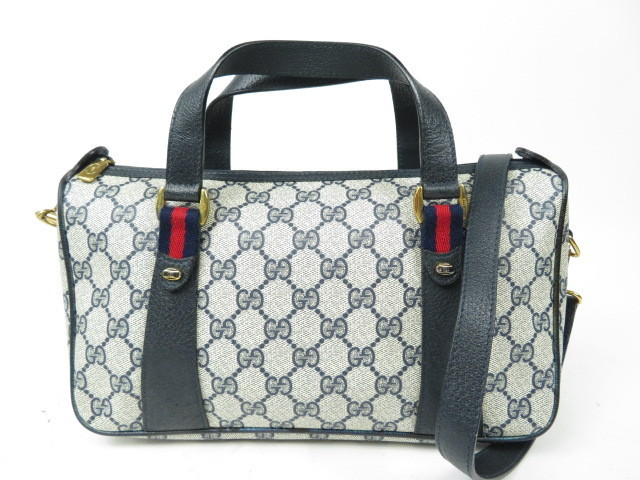 セールグッチ*GGスプリームxレザー ストライプ 0 バッグGUCCI GGプラス 