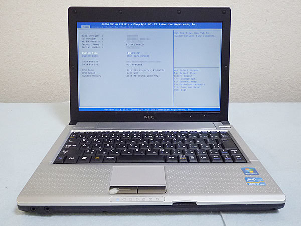 VersaPro NEC Core VK17H⁄B-D i7 ⁄ Windows7 i7-1.7Ghz メモリ4GB 中古 