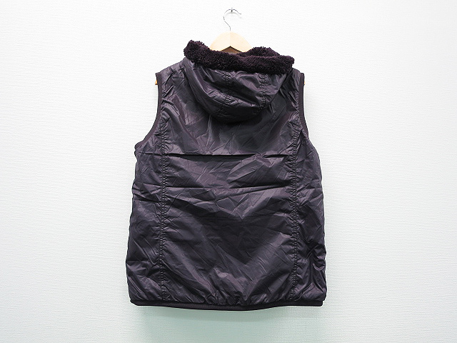 美品】adabat アダバット リバーシブル中綿ベスト パープル系 40 