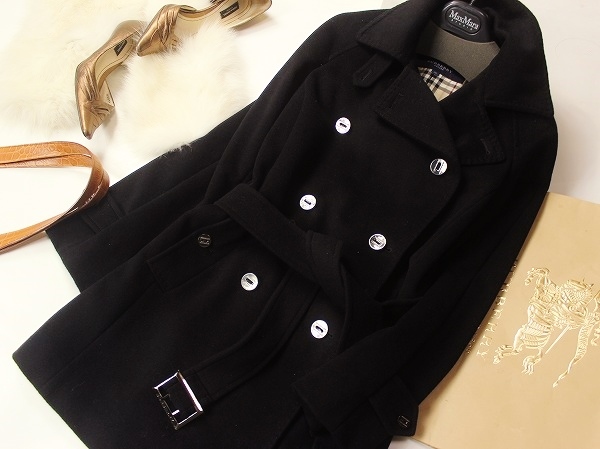 美品 ＊ バーバリーロンドン ＊ 高級アンゴラ×ラムウール ＊ 人気の