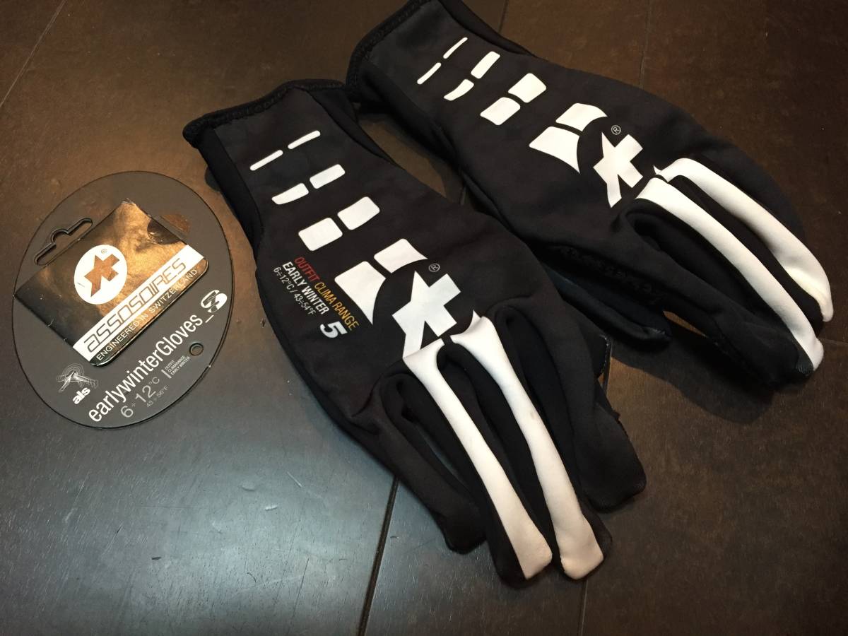 中古美品】ASSOS（アソス） early winter gloves（アーリーウインター