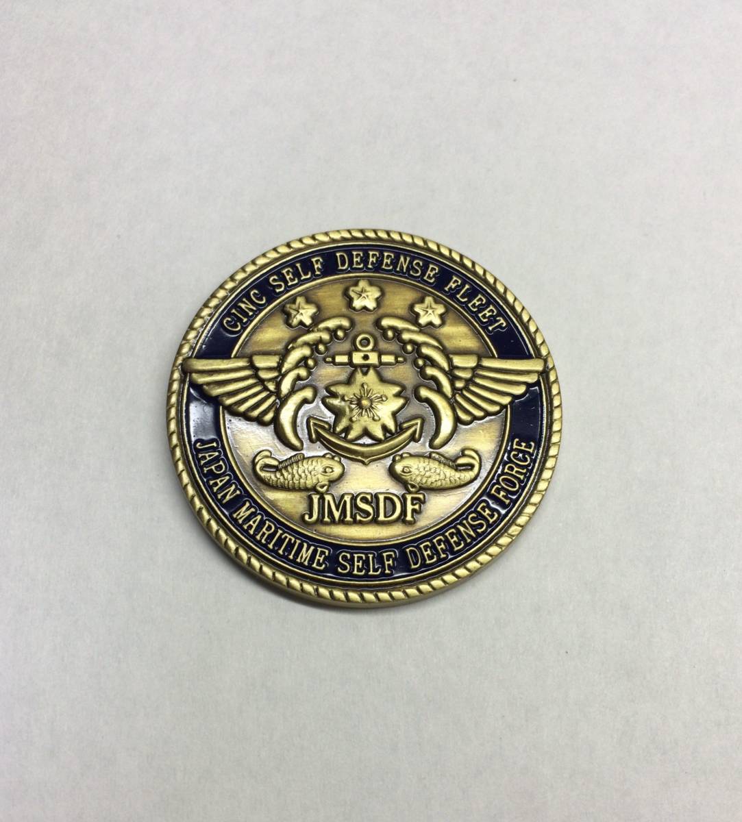 海上自衛隊 チャレンジ 護衛艦隊司令官 非売品 ① チャレンジコイン 自衛艦隊司令官 海上自衛隊 【公式通販】