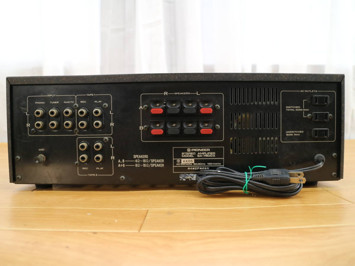 Pioneer PIONEER - SA 7800 II アンプ (A-003) SA-7800 アンプ Pioneer PIONEER - SA 7800 II アンプ (A-003) SA-7800 アンプ