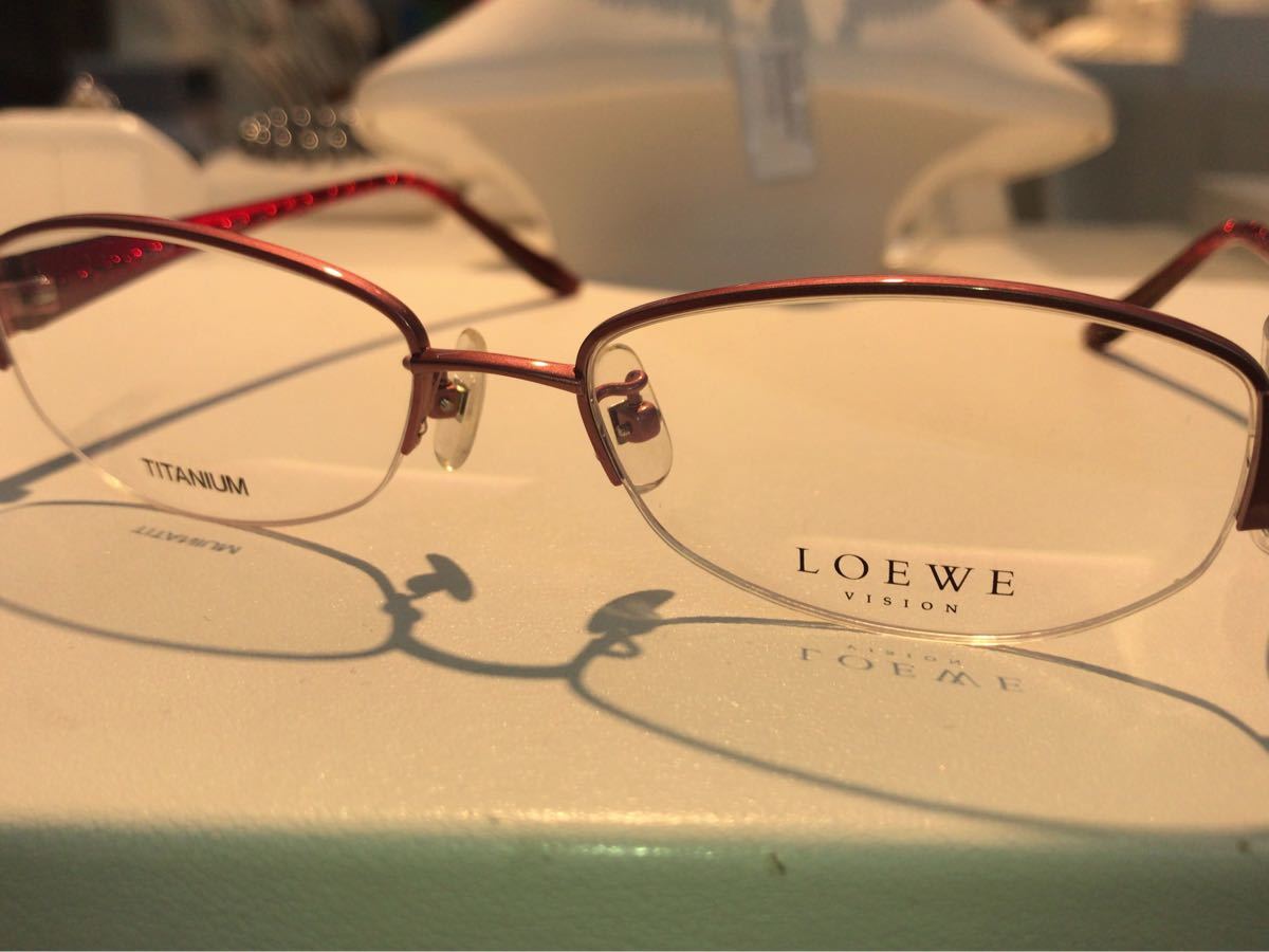 ロエベ LOEWE - 伊達メガネ メンズ スクエア メタルフレーム SALE 