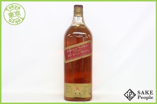 ◇1円～ ジョニーウォーカー レッドラベル コルク 4544ml BD_1