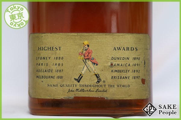 ◇1円～ ジョニーウォーカー レッドラベル コルク 4544ml BD_4