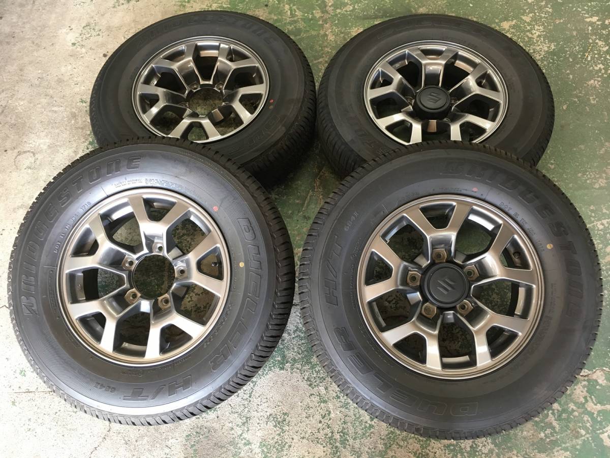 新型ジムニー新車外し JB74シエラ 純正アルミホイール＆タイヤ 4本