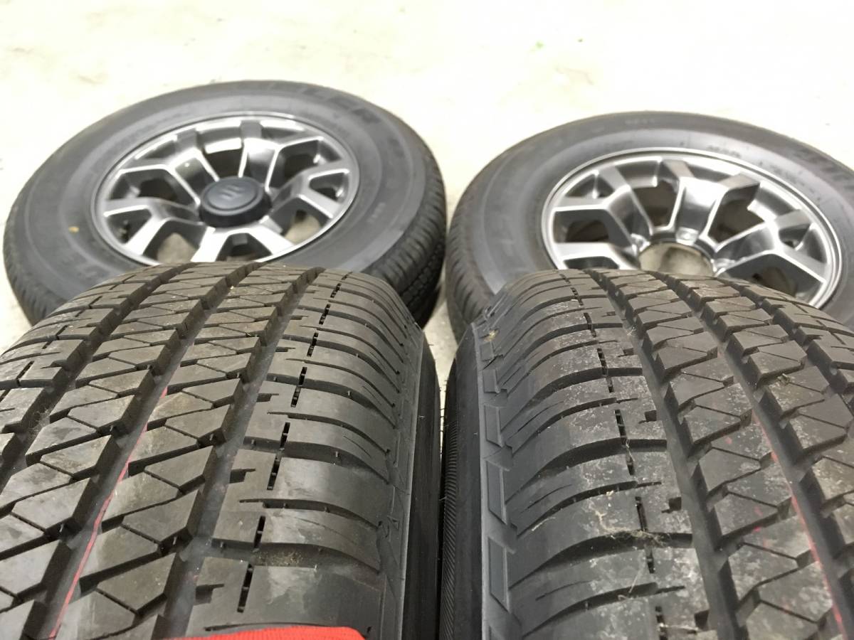 新型ジムニー新車外し JB74シエラ 純正アルミホイール＆タイヤ 4本