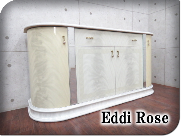■美品■Eddie Rouse/エディローズ■イタリア■高級■エレガント■リビングボード■サイドボード/キャビネット■23万■ft3704y 棚、キャビネット 家具、インテリア