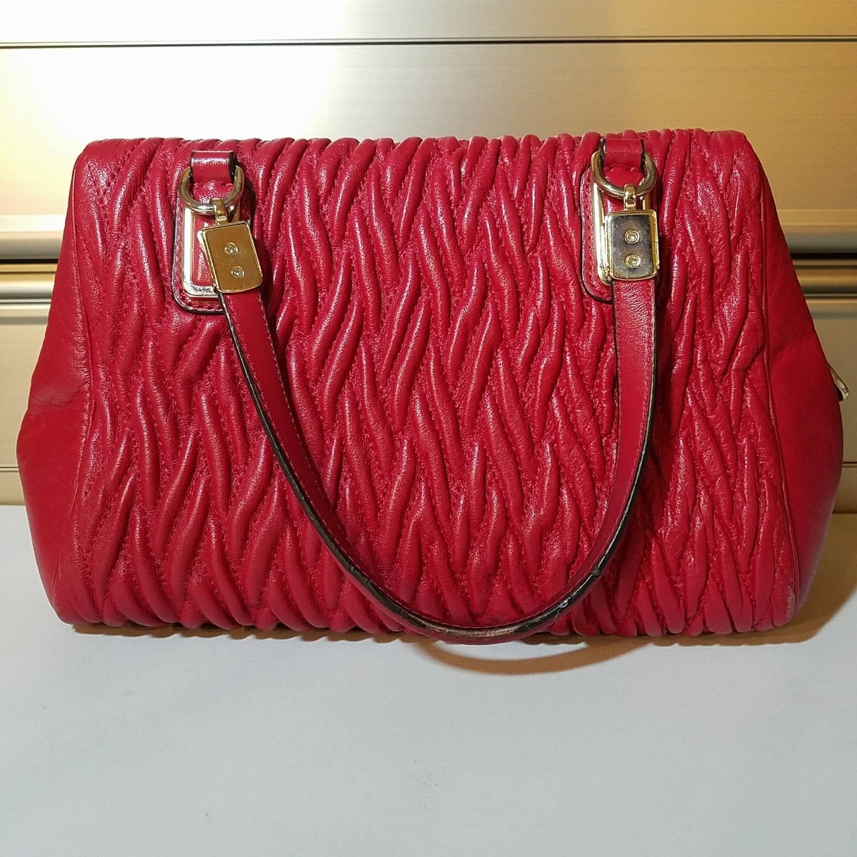 COACH コーチ ハンドバッグ ショルダーバッグ レッド COACH - COACH 
