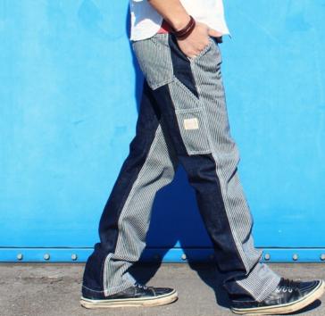 大人気，定番人気 児島ジーンズ 1015 ペインターパンツ 30インチ デニムヒッコリー ワーク 日本製 アメリカンロングリバー55 世田谷ベース(Sサイズ)｜売買されたオークション情報、yahooの商品情報をアーカイブ Sサイズ