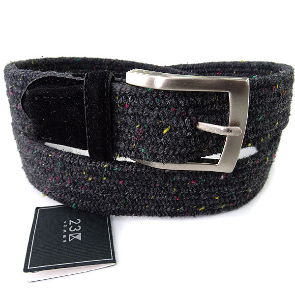  23区オム 秋冬ウールライクカラーネップゴムメッシュベルト 濃灰 K22033 23区 HOMME Fレザー スエード(男性用)｜売買されたオークション情報、yahooの商品情報をアーカイブ公開 - オークファン その他