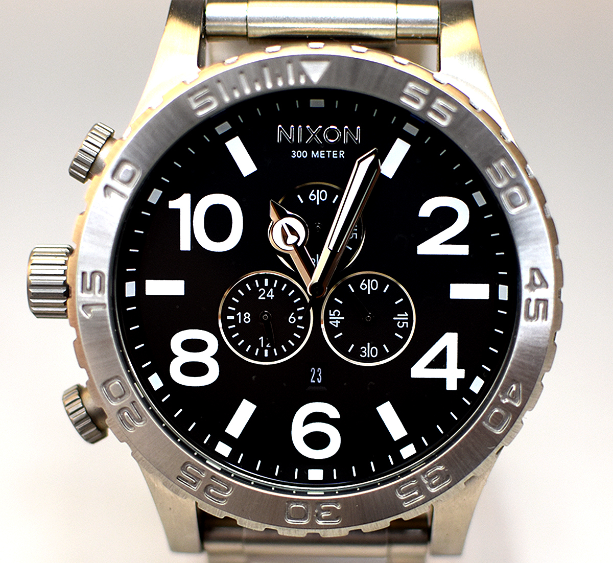 ○美品 NIXON (ニクソン) 腕時計 THE 51-30 CHRONO BLACK 付属品 替え 