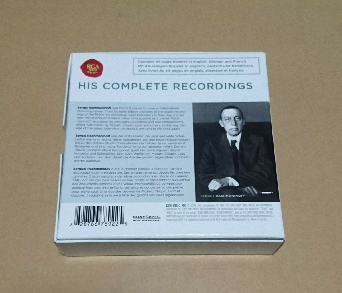 【自演】ラフマニノフ The Piano Recordings CD10枚組 ラフマニノフ CD10枚組 Piano Complete 10CD ピアノ協奏曲ほか 自演