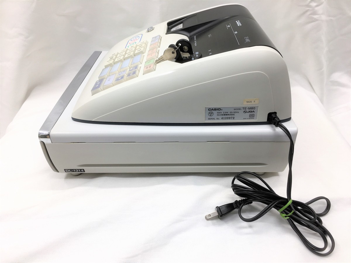 カシオレジスターTE-M80中古品人気機種感熱紙80063