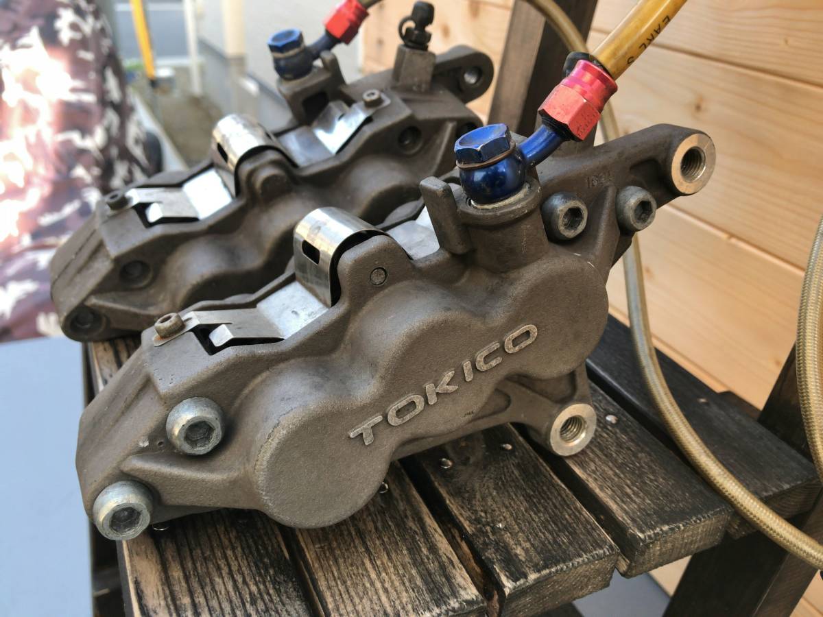 ZRX1100 純正フロントブレーキOH済み キャリパー パット マスターシリンダー ステンホース カワサキ KAWASAKI ZRX1200 