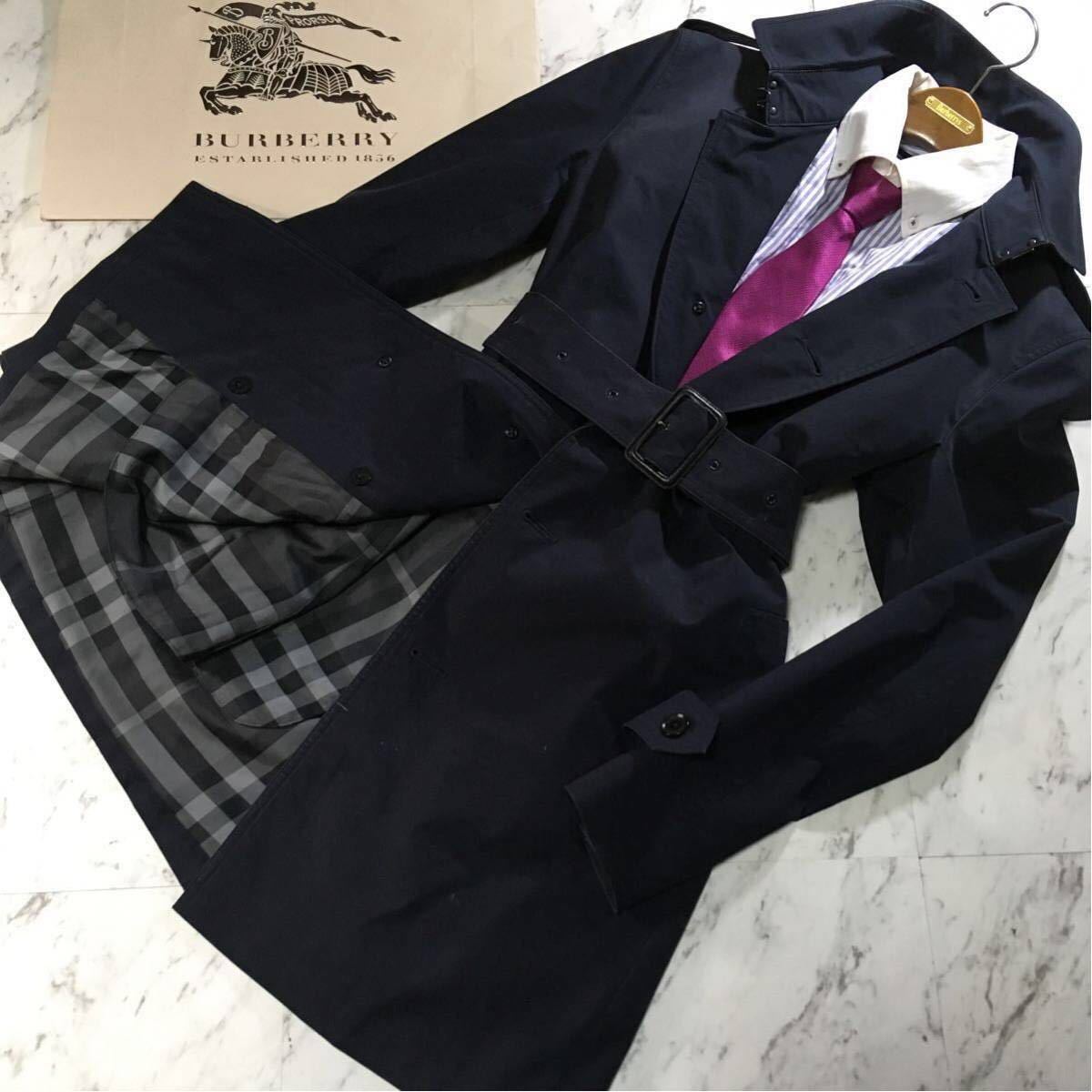 極上BURBERRY 10万超【最高級ダウン85%使用】撥水加工 人気の裏地ノバチェックライナー付き ダウンコート バーバリーロンドン メンズ