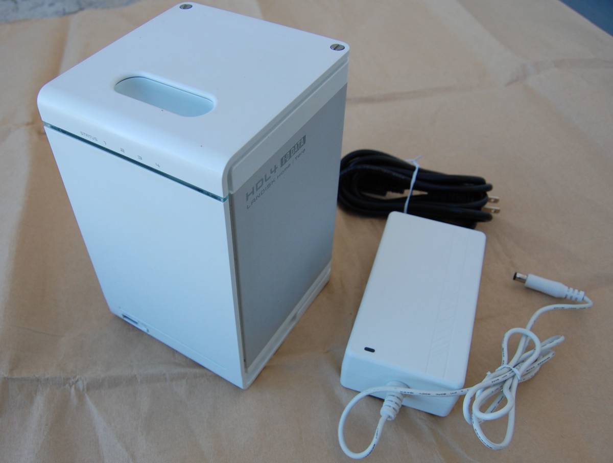 【状態良好】 本格[RAID5]対応NAS IODATA HDL4-G4.0 [1TB HDD]x4付 GigabitLAN対応 初期化＆RAID再構築済 即時利用OK