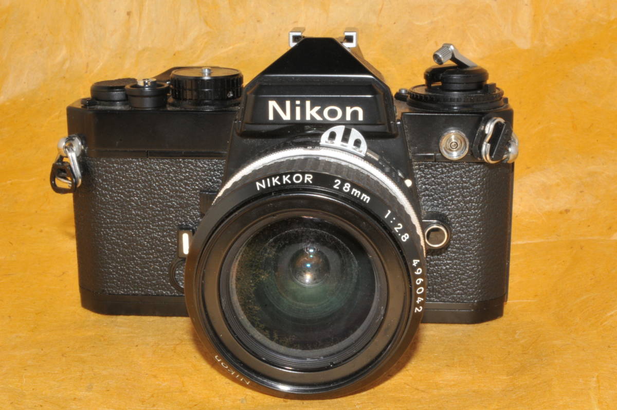 ニコン FEボディ Nikon NIKKOR 28mm 1:2.8 Nikon FE フィルムカメラ