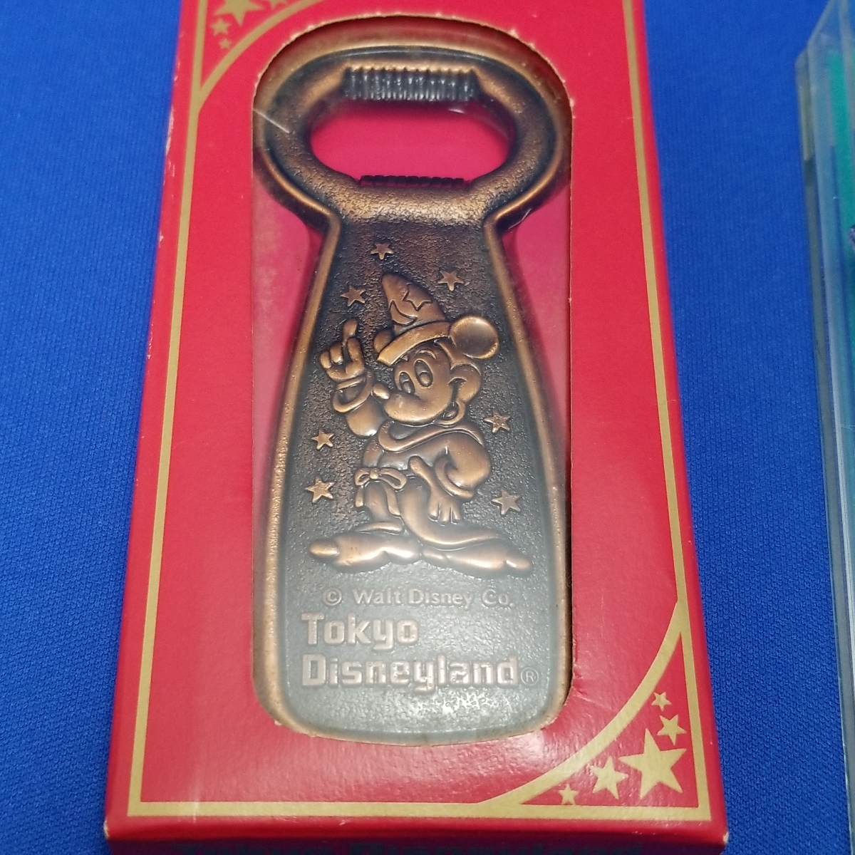 TDR レトロ キーホルダー 栓抜き メダル ミッキー ディズニーランド 昔 