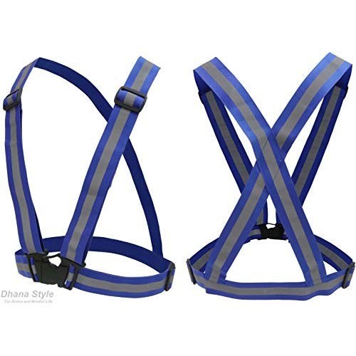 自転車用品！ 反射ベスト 安全 ベスト ライト リフレクター ベルト リフレクション チョッキ 伸縮素材 ショルダー スト:968_2