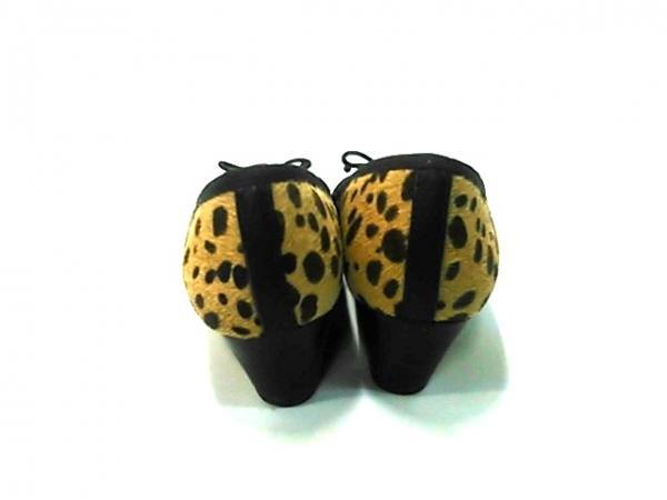 トリーバーチ TORY BURCH 靴 パンプス 6 ハラコ ベージュ×ダークブラウン レディース