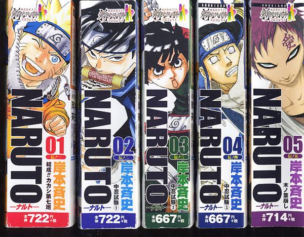 NARUTO ナルト コンビニ版 全巻初版 全24巻完結セット 岸本斉史 全巻