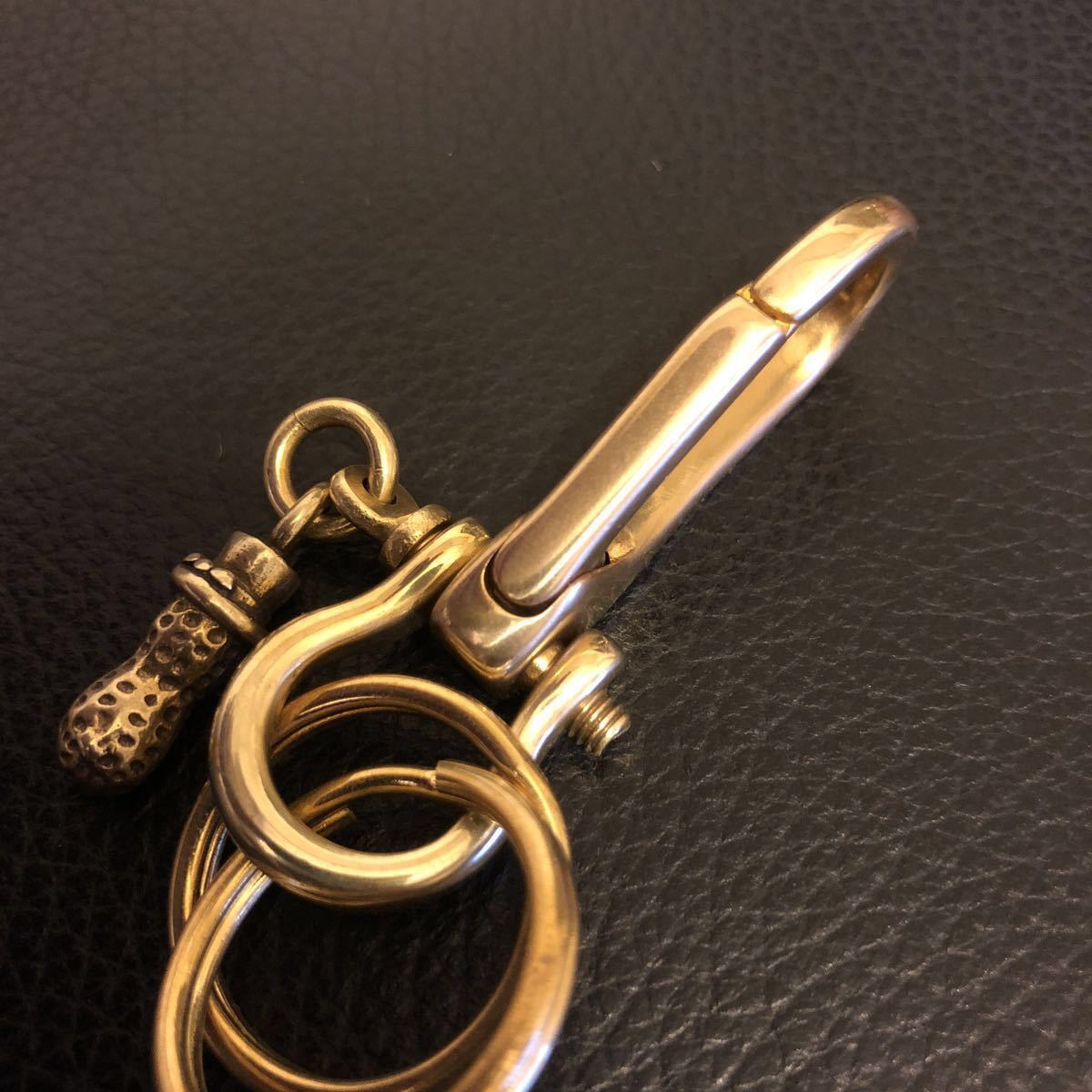 Peanuts\u0026Co⁄ピーナッツカンパニー キーホルダー 真鍮 BRASS