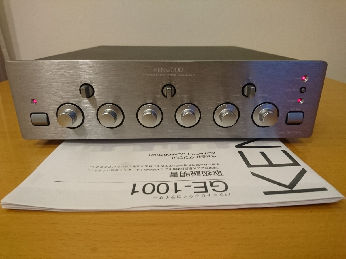 KENWOOD GE-1001 イコライザー 動作未確認品 GE-1001 KENWOOD