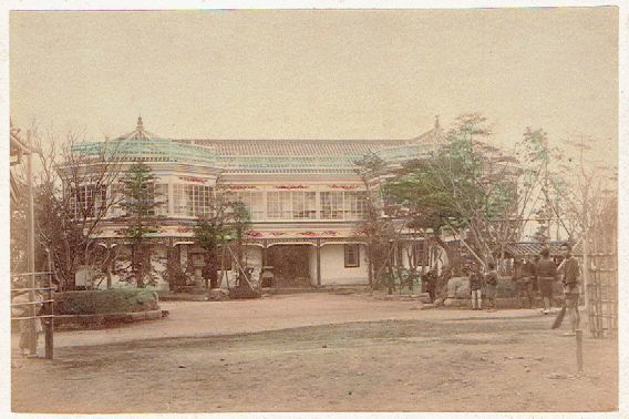 明治大正期 東京 京都 風景 寺廟 手彩色 古写真 21 枚セット 横浜 大判手彩色古写真 神奈川七軒町・神風楼内の遊女 明治期 手彩色