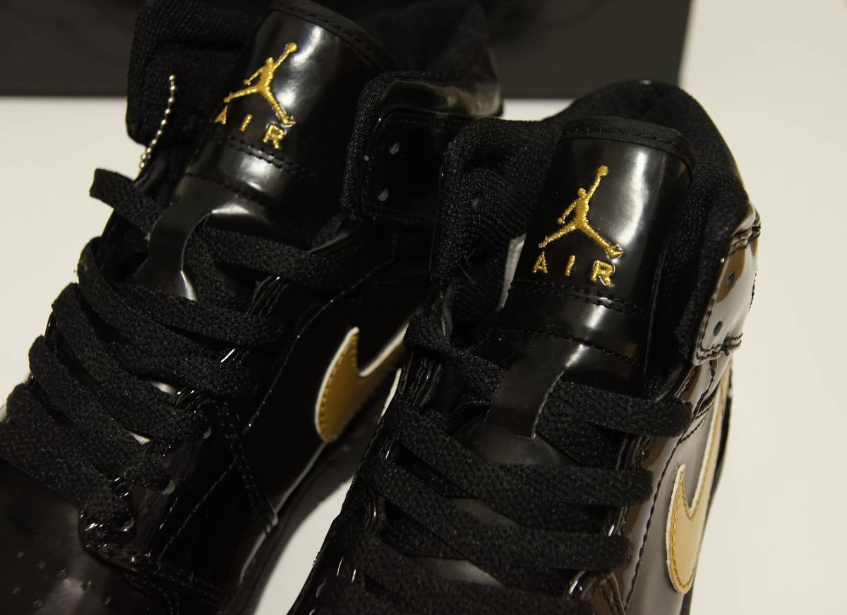 AIR JORDAN 1 RETRO エアジョーダン 1 黒金 パテント 未使用品 26cm 