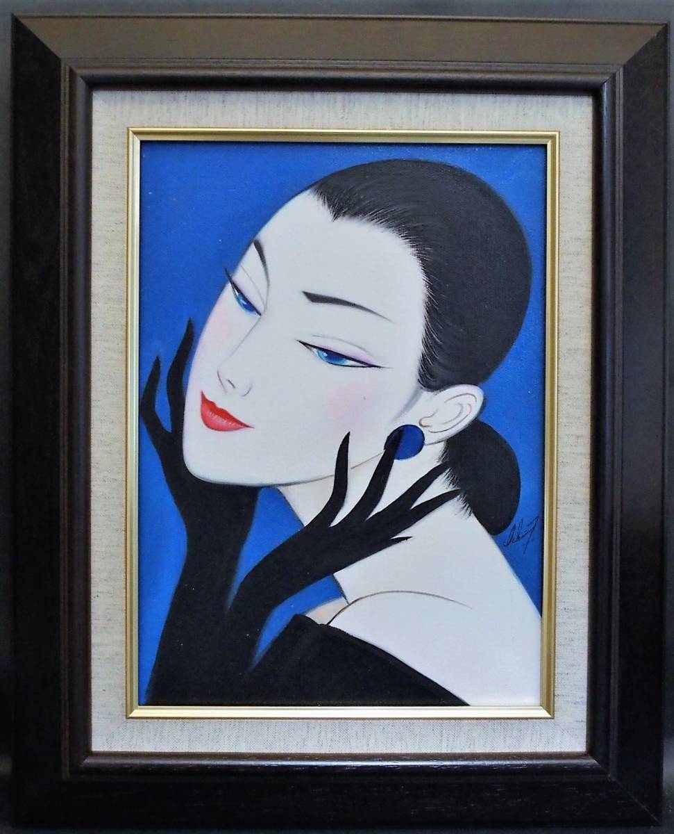 鶴田一郎 美人画 2個 大 オンライン ショッピング