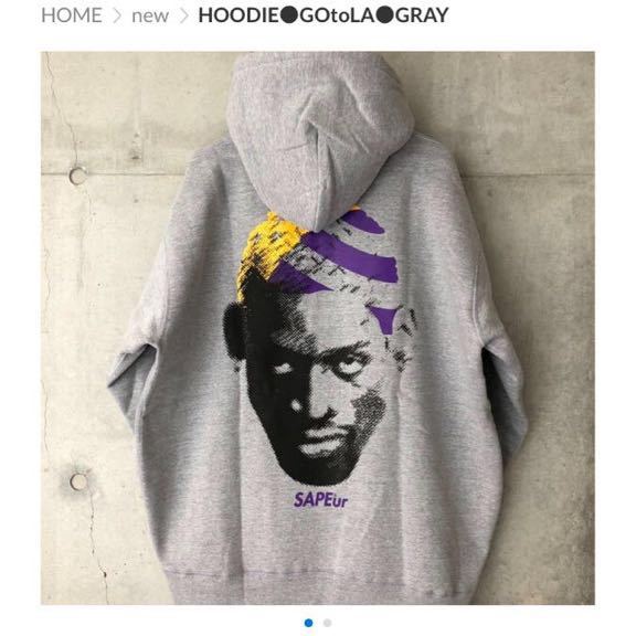 sapeur Lサイズ HOODIE GOtoLA GRAY ロッドマン サプール パーカー グレー