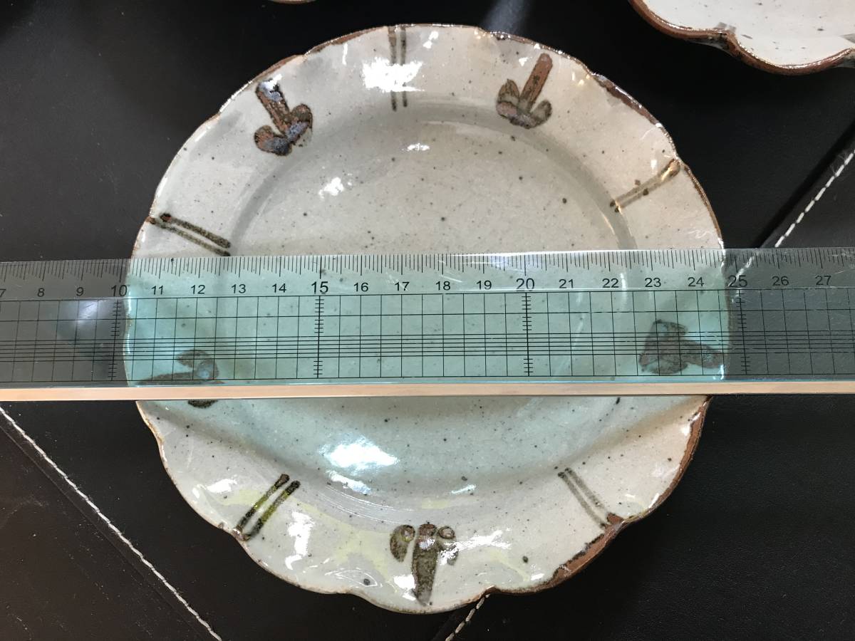 美品】辻嘉一 特選和食器揃 用の美 絵唐津輪花皿 5枚セット 【公式通販】
