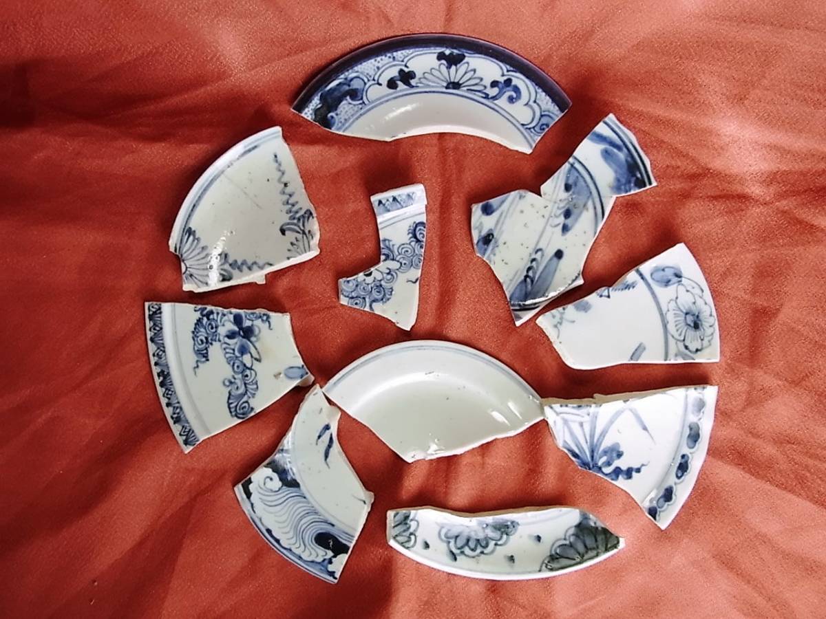 初期伊万里 - 古美術品専門サイト 初期伊万里の陶片鑑賞 世に出なかっ