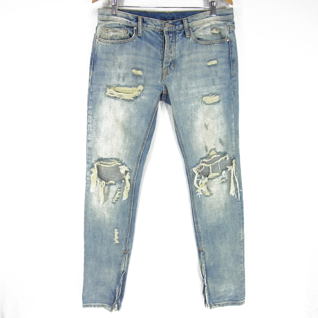 ミニマル mnml デニム パンツ ジーンズ W32 RN139488 サイドジップ 