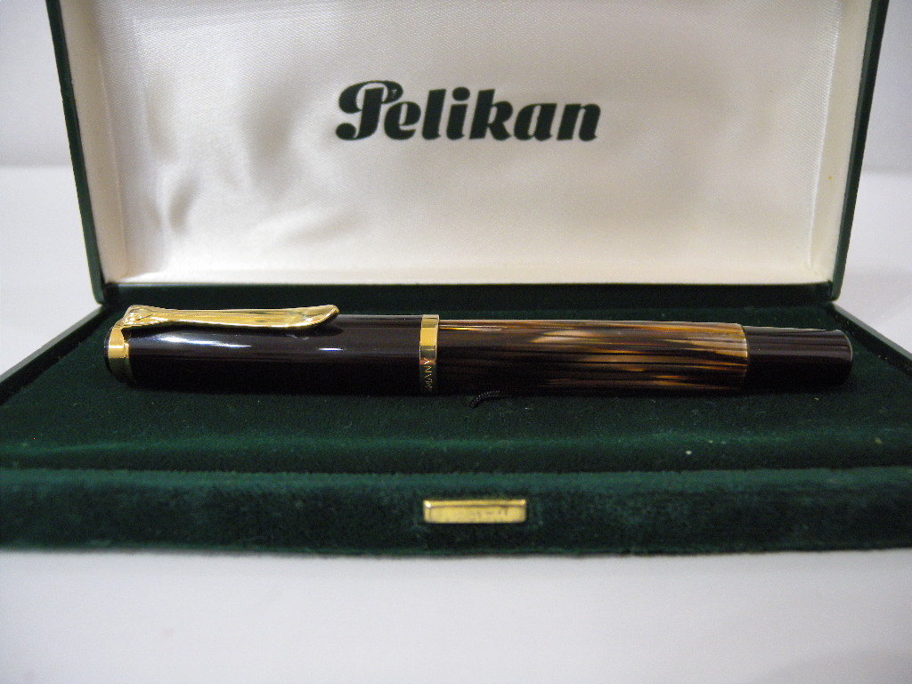 Pelikan 万年筆 500nn KM 茶縞　ペリカン PELIKAN ペリカン M400 ♯500 ニブB 茶縞 ペリカン 万年筆 M400