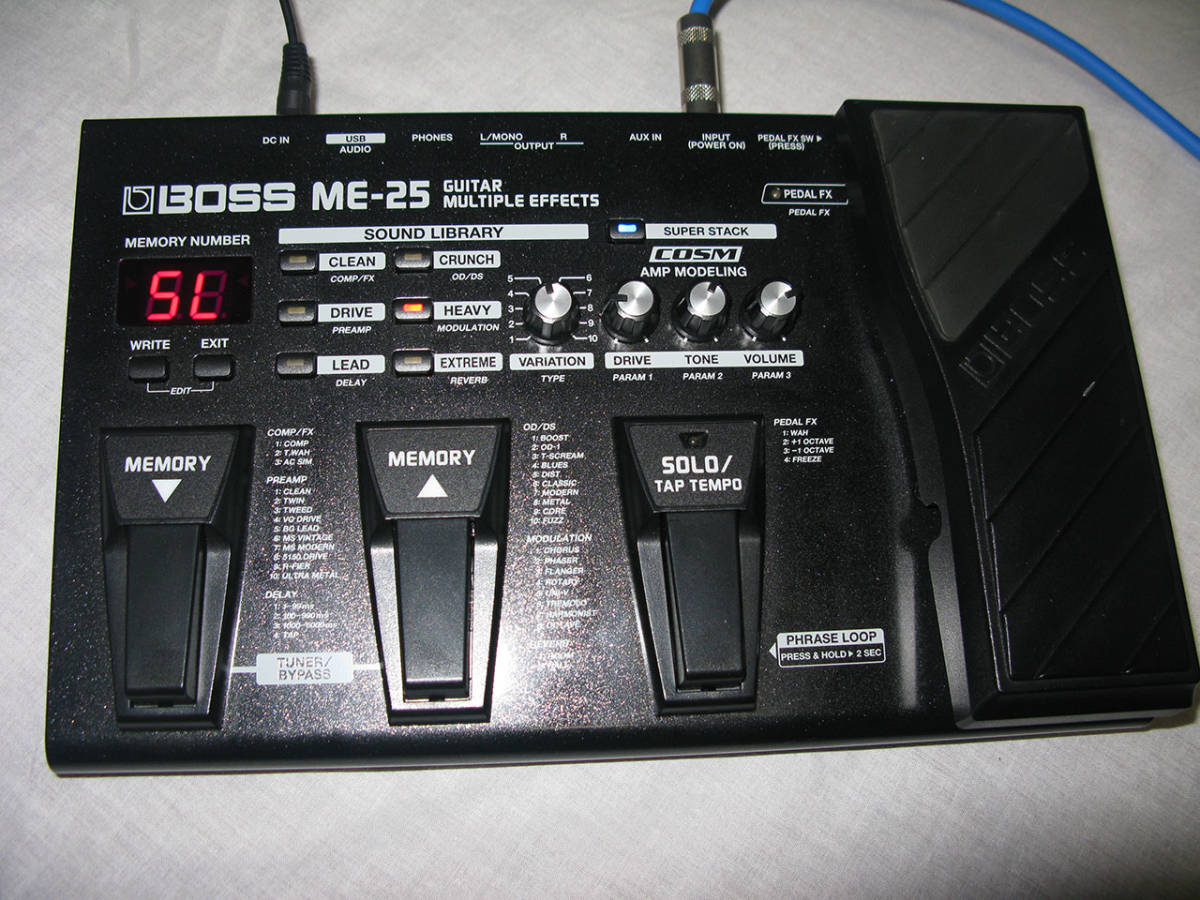 BOSS ME-25 マルチ エフェクター + PSA-100S ACアダプタ | AGAMYA.LK