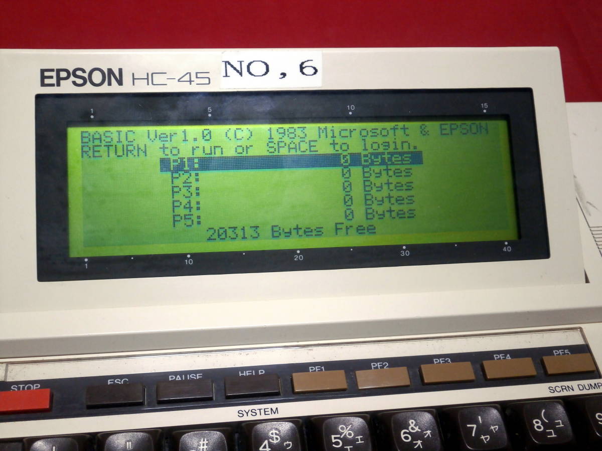 EPSON HC-45 (HC-40のモデル違い) 謎のインターフェース付 EPSON