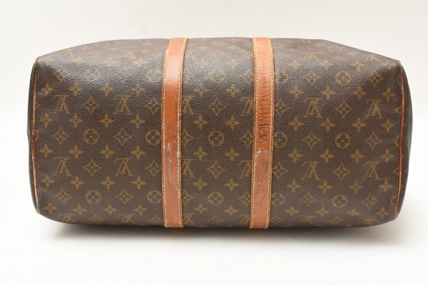 MN-0465 LOUIS VUITTON ルイヴィトン キーポル モノグラム ハンドバッグ ボストンバッグ スピーディー 総柄 レザー ブラウン