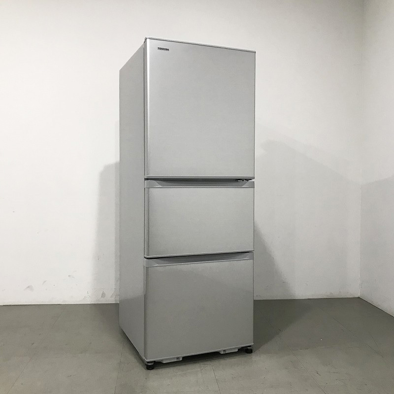 極美品 / 東芝 / 冷凍冷蔵庫 / 330L / GR-H34S(S) / 2017年製 東芝