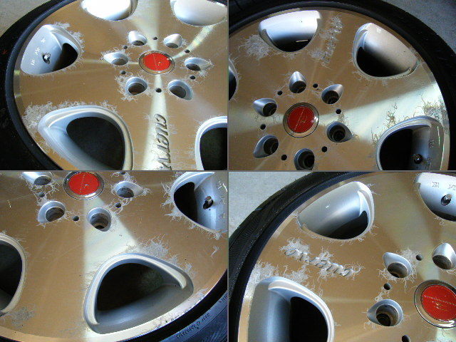 200系ハイエースに付けてた クエルボ フレーダーマウス *8JJ，+38* 225/45R18 タイヤ付4本　062