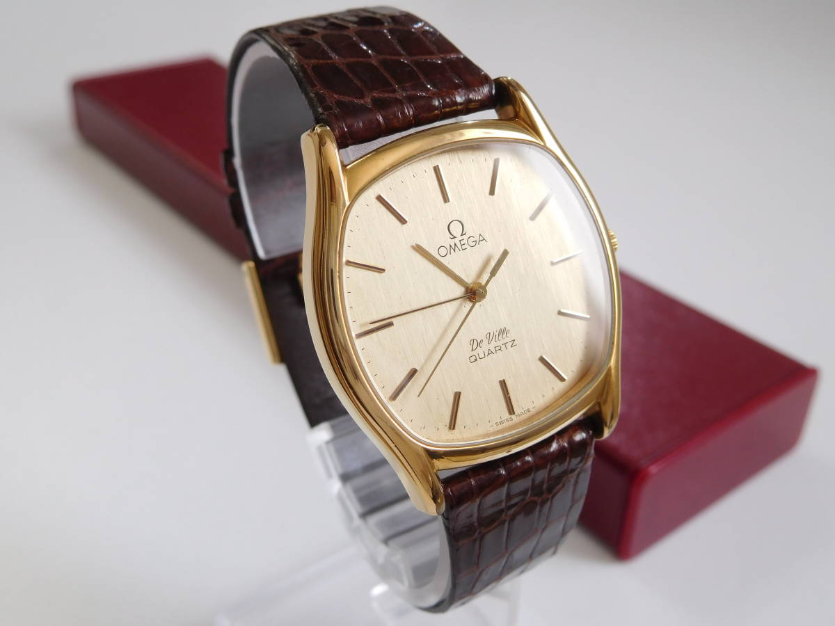 OMEGA DE VILLE クォーツ メンズ 腕時計 箱付稼働良品】オメガ OMEGA DE VILLE デビル メンズ クォーツ⑥