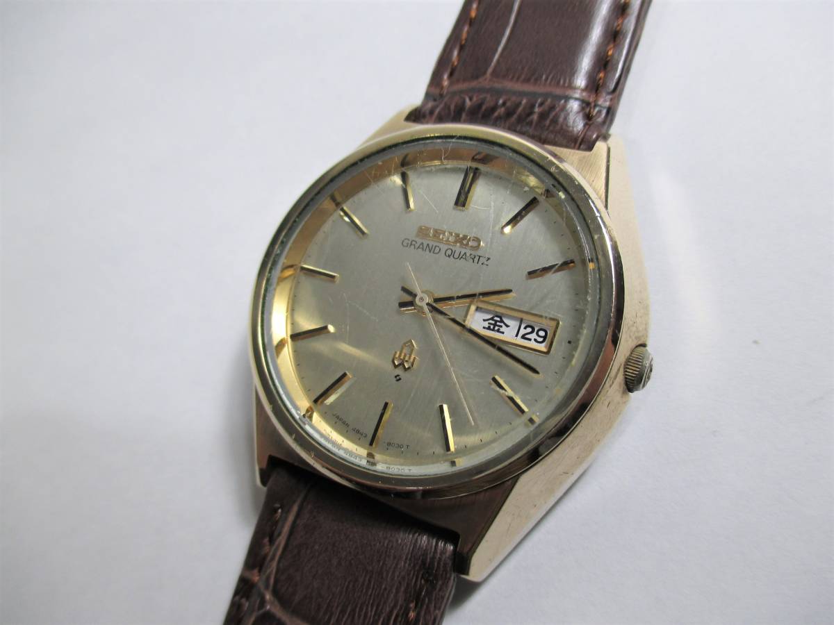 セイコー 4843-8041 グランドクォーツ 希少 新品電池交換済 70s Quartz 
