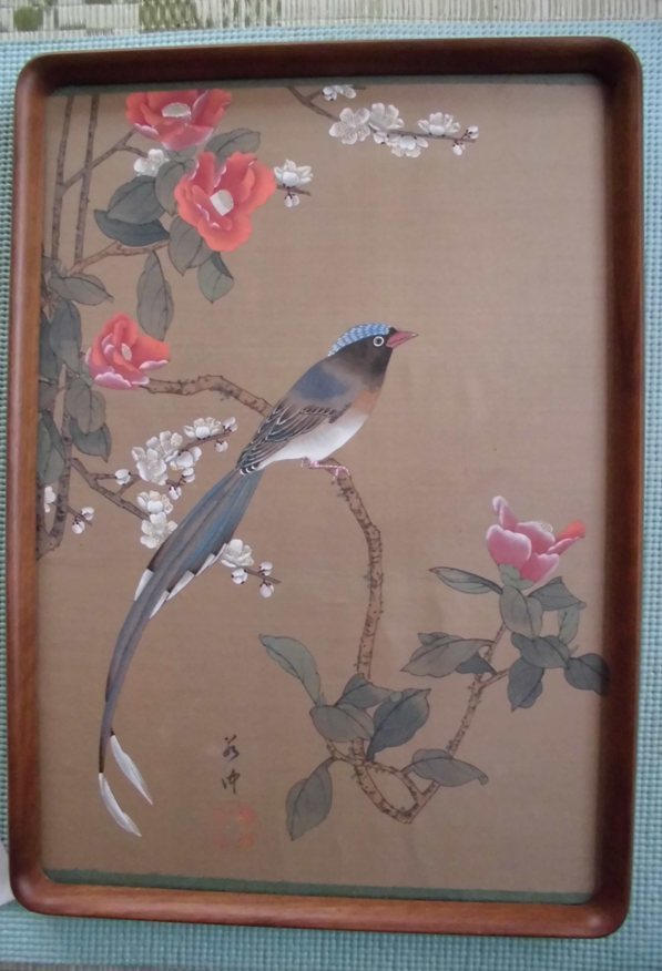 真作倉地邦彦⁄山水漁師図⁄掛軸⁄名家伝来⁄AA-746 美術品