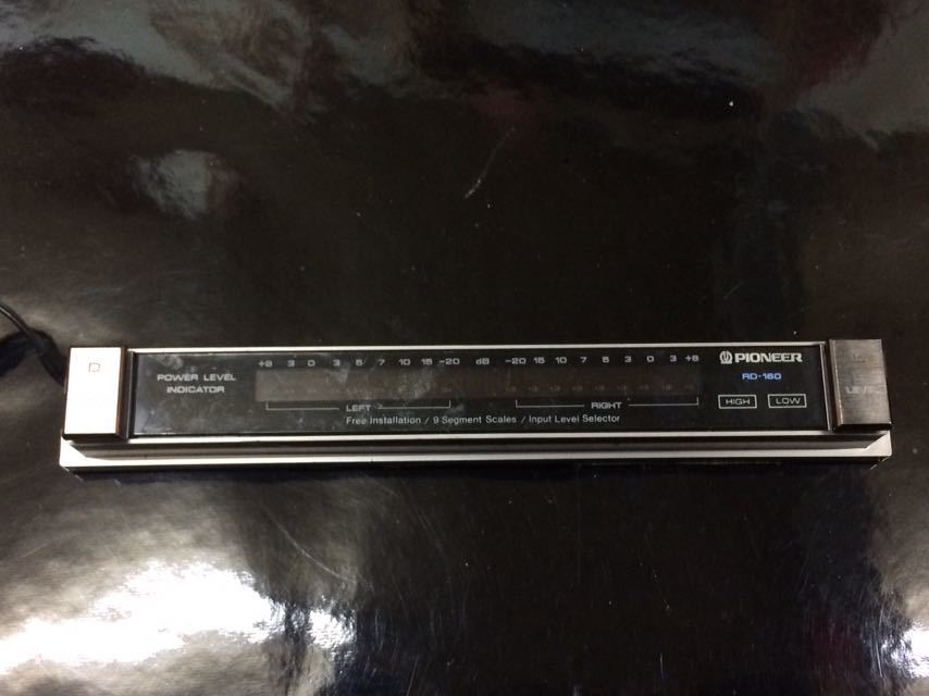 当時物 PIONEER パイオニア レベルインジケーター RD-160 ロンサム
