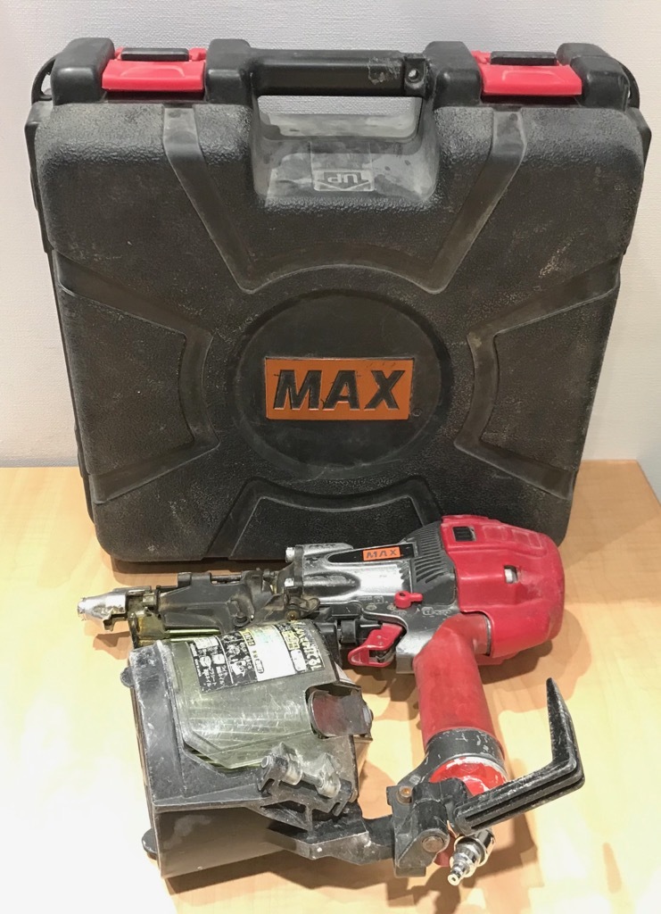 マックス スーパーネイラ 釘打ち機 MAX 動作OK] ケース 釘打機 高圧用 HN-